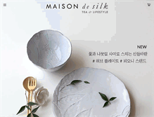 Tablet Screenshot of maisondesilk.com